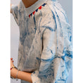 Load image into Gallery viewer, Very popular item [BEAT BOY series]★China style shirt★ Letter pattern Kanji short sleeve shirt Floral pattern shirt Print tops Unisex Men's ML XL 2XL
