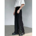 Load image into Gallery viewer, [LPZ Series]★China Style Pants★Casual Pants Trousers Bottoms Bamboo Unisex Men's Black Black
