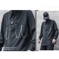 Load image into Gallery viewer, [WL Series]★Shirt★ Tops Long Sleeve Shirt Chain Unisex Men's Black Harajuku Style
