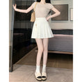 Load image into Gallery viewer, [SANMUZI Series]★China style skirt★Bottoms Mini length skirt Cute easy to match pleated skirt
