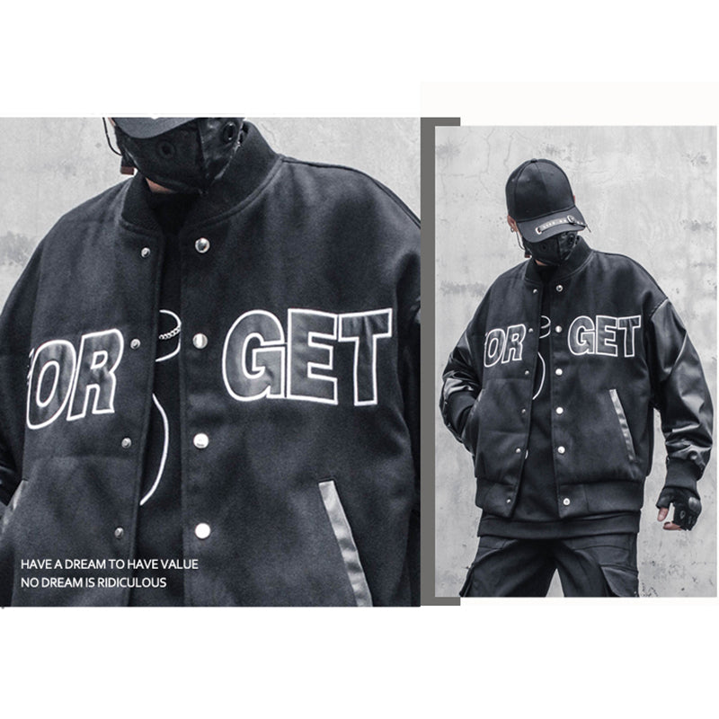 [WL Series]★Star Jacket★ Outer Jacket Unisex Men's Switching Stylish Alphabet