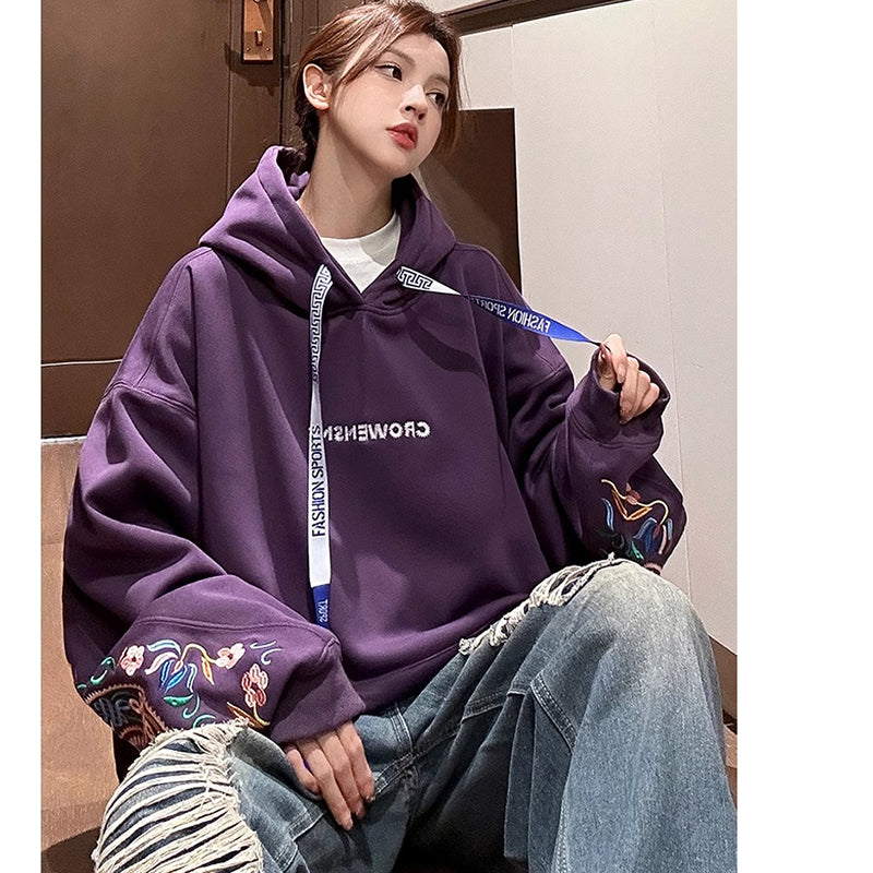 [wrzb series]★China style hoodie★ 4color tops unisex men's large size embroidery