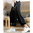 Load image into Gallery viewer, [YONGYAN Series] ★Chinese-style pants★ 5 colors, 3/4 length, unisex, men's, large size, cotton linen
