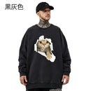 [MOYAN Series] ★Tops★ 6color Sweatshirt Unisex Men's Large Size Cat Cat Cat Cute