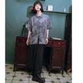 Load image into Gallery viewer, [Kokaisha Series] ★China style pants★ Chiffon gaucho pants Spring/Summer Loose Black Black SML XL
