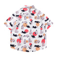 Load image into Gallery viewer, Very popular item [BEAT BOY series]★China style shirt★ Letter pattern Kanji short sleeve shirt Floral pattern shirt Print tops Unisex Men's ML XL 2XL
