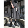 Load image into Gallery viewer, [LPZ Series] ★Chinese-style pants★ 2 colors, 7/8 length, shorts, unisex, men's, large size, fake layered
