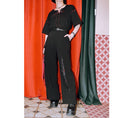 Load image into Gallery viewer, [Kokaisha Series] ★China style pants★ Chiffon gaucho pants Spring/Summer Loose Black Black SML XL
