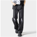 [BIGEMAN Series]★China style pants★ 2color casual pants bottoms unisex men's large size black beige fringe