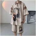 Load image into Gallery viewer, [WUSHE Series] ★Chinese style set up★ 3 colors Shirt + shorts Unisex Men's Large size Cool
