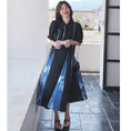 Load image into Gallery viewer, [YANYAN series] ★Chinese style dress★ Switching, fake layered, Chinese buttons, black
