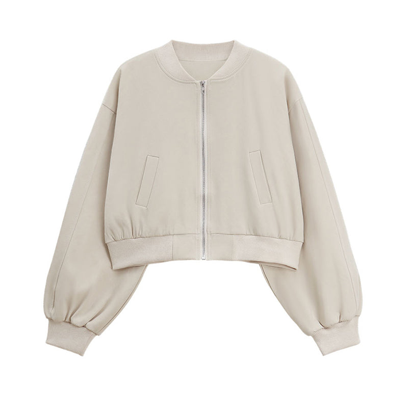 [KEKELI Series]★Outerwear★ 2color Jacket Stadium Jumper Women's Simple Casual Easy to Match