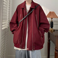 Load image into Gallery viewer, [PPG series]★Jacket★ 3color outerwear unisex men's simple black wine red apricot
