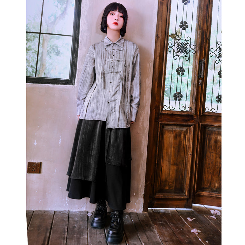 [Kokaisha---Butterfly Gin Series] ★Chinese-style top★ Happi coat, outerwear, unique, embroidered, butterfly, retro, easy to match