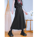 Load image into Gallery viewer, [Kokaisha Series] ★China style pants★ Chiffon gaucho pants Spring/Summer Loose Black Black SML XL
