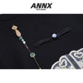 Load image into Gallery viewer, [ANNX Series]★China Style T-shirt★ 2color Tops Women's Chinese Clothing Improves Temperament Embroidery Chinese Button
