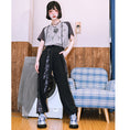 Load image into Gallery viewer, [Kogaisha---Purification Series] ★Chinese-style trousers★ Bottoms, trousers, casual pants, sports style, black
