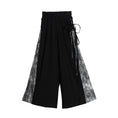 Load image into Gallery viewer, [Cong Tailor Series] ★Chinese-style pants★ Casual pants, trousers, bottoms, unisex, men's, large size, switching, ink-wash pattern, black
