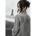 Load image into Gallery viewer, [Daiseiryuu 4 Series] ★Chinese-style tops★ Outerwear, shirts, long-sleeved shirts, sun protection, Chinese clothing, gray
