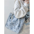 Load image into Gallery viewer, [Prime sister series]★Bag★ 3color handbag shoulder bag floral pattern ladies blue black beige
