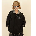 Load image into Gallery viewer, [PMFIVEE Series]★Jacket★ 2color Outerwear Unisex Men's Stand Neck Suede Black Brown
