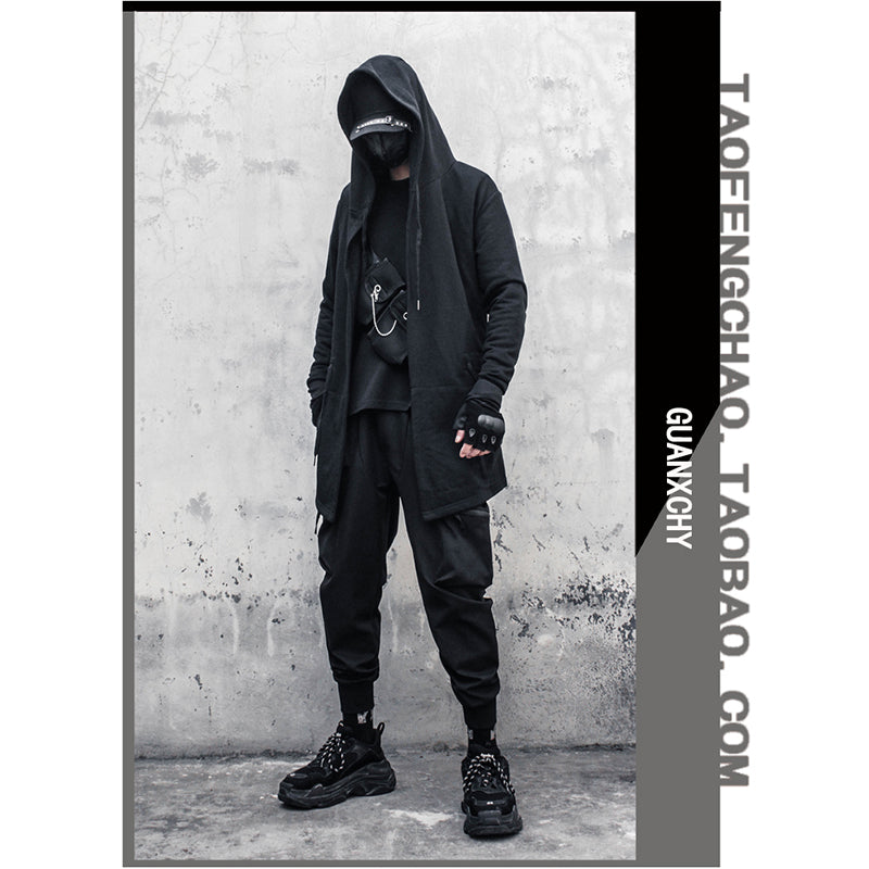 [WL Series] ★Outer★ Short sleeve type or long sleeve type Cloak with hood Unisex Men's Large size