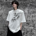 Gallery viewerに画像を読み込む, 【ZHUIYIシリーズ】★チャイナ風トップス★ 2color Tシャツ 半袖 竹 竹柄 メンズ カジュアル 合わせやすい
