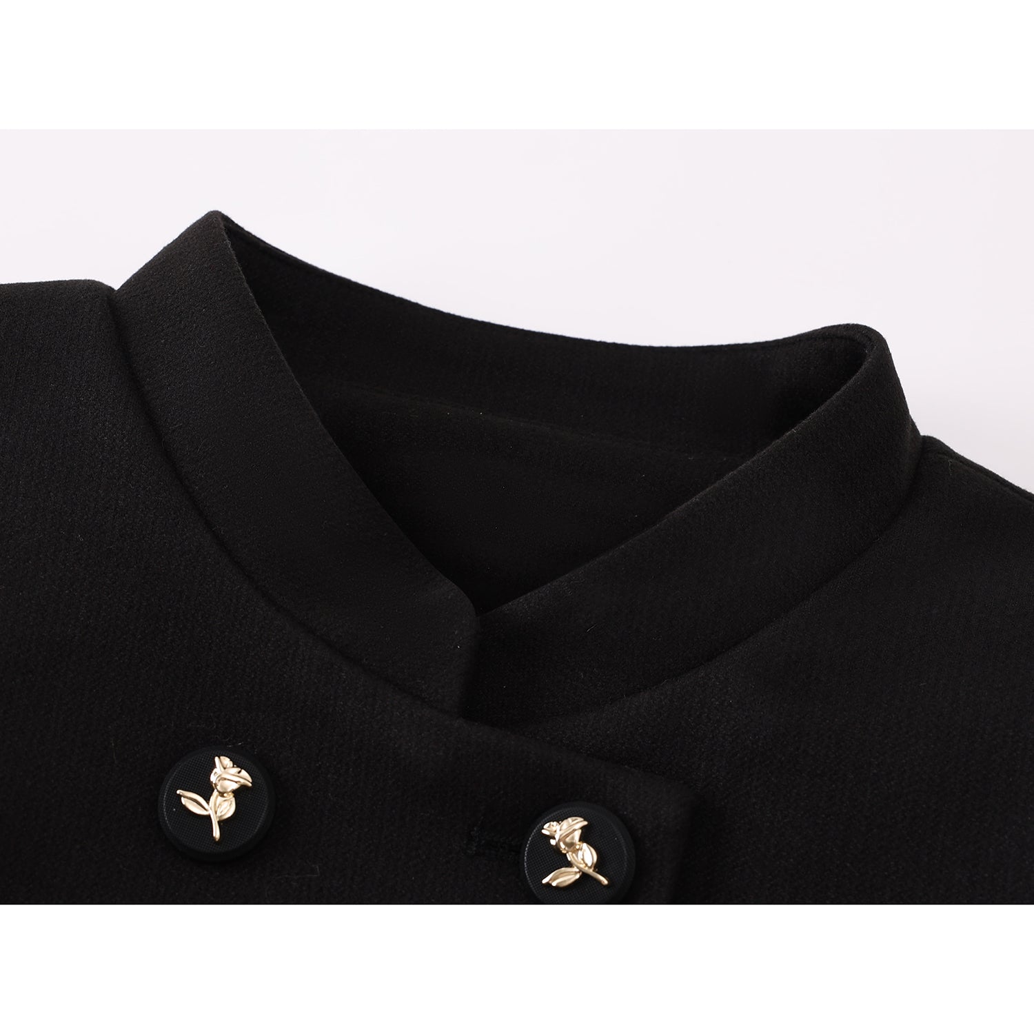 [LHSEN Series] ★Outer★ Stand neck Easy to match with design Black Black Improves temperament