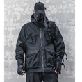 Load image into Gallery viewer, [WL Series] ★Jacket★ Outerwear with hood, unisex, men's casual, black, large pockets
