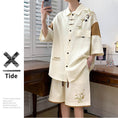 Load image into Gallery viewer, [WUSHE Series] ★Chinese style set up★ 3 colors Shirt + shorts Unisex Men's Large size Cool
