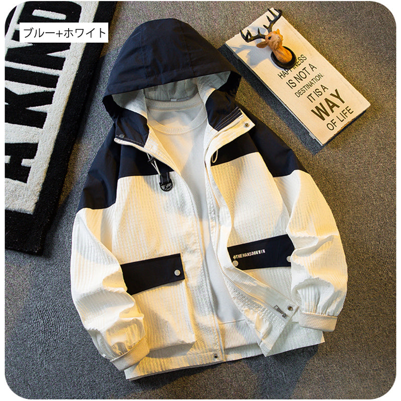 [HPCP Series]★Jacket★ 4color outerwear unisex men's large size color scheme black white green gray