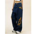 Load image into Gallery viewer, [WIZARD Series] ★Denim pants★ 2 colors Pants Bottoms Jeans Unisex Ladies Men Flame Stylish
