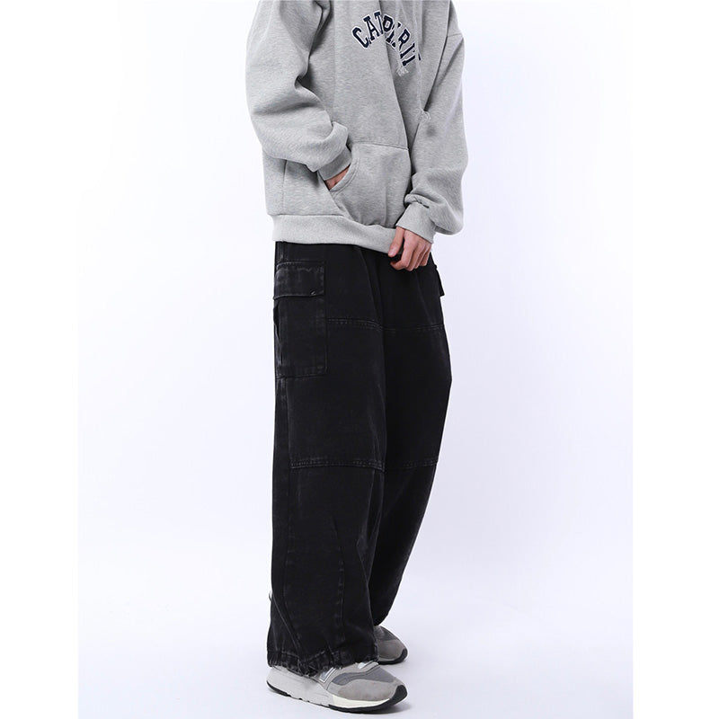 [BIGEMAN Series] ★Denim pants★ 2 colors Bottoms Unisex Men's Casual Simple Easy to match