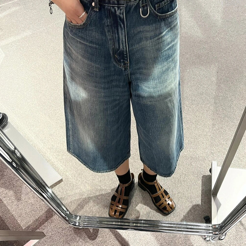 [HANMOYAN Series] ★Denim pants★ Pants Bottoms Butterfly Unique Women's Cute Easy to match