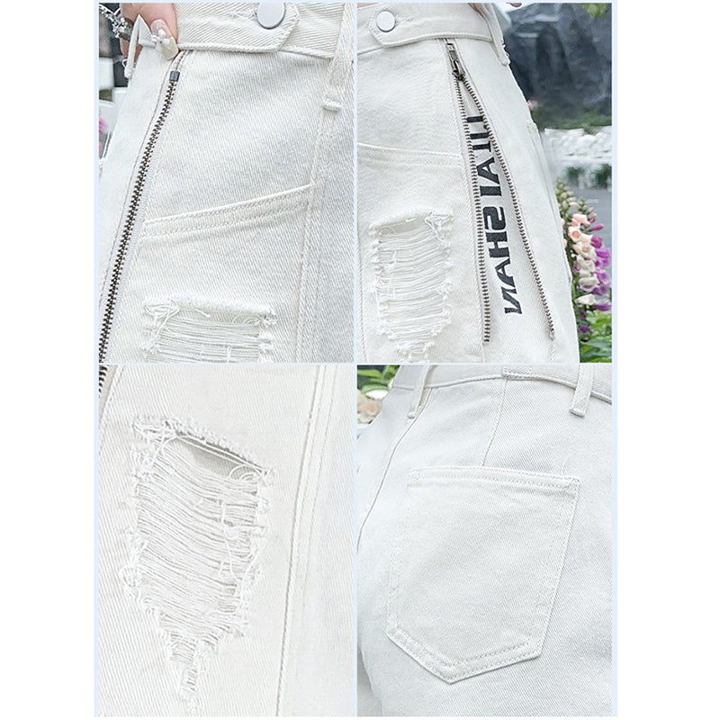 [Flower Series] ★Shorts★ Shorts Pants Denim 2color Easy to match Summer SML Blue Black