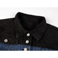 Load image into Gallery viewer, [LHSEN Series] ★Outer★ Jacket Switching Denim Easy to match with design Blue Blue
