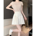 Load image into Gallery viewer, [SANMUZI Series]★China style skirt★Bottoms Mini length skirt Cute easy to match pleated skirt
