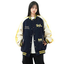 [Amoeba Series] ★Stadium Jacket★ 2color Jacket Switching Color Scheme Unisex Men's Stylish Casual