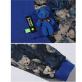 Load image into Gallery viewer, [BIGEMAN Series] ★Tops★ 2color Sweatshirt Unisex Men's Large Size Bear Bear Blue
