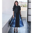 Load image into Gallery viewer, [YANYAN series] ★Chinese style dress★ Switching, fake layered, Chinese buttons, black
