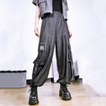 Load image into Gallery viewer, [Kokaisha---Butterfly Gin Series] Chinese-style trousers, bottoms, gaucho pants, original, slimming, switching, floral pattern
