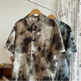 Load image into Gallery viewer, [SENSU series] ★Chinese-style tops★ 2 colors, shirt, short sleeves, unisex, men's, large size, Chinese clothing, ink-wash pattern, tie-dye
