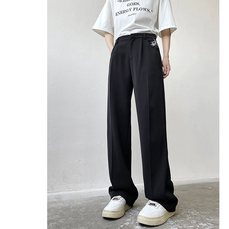 [LPZ Series]★China Style Pants★Casual Pants Trousers Bottoms Bamboo Unisex Men's Black Black