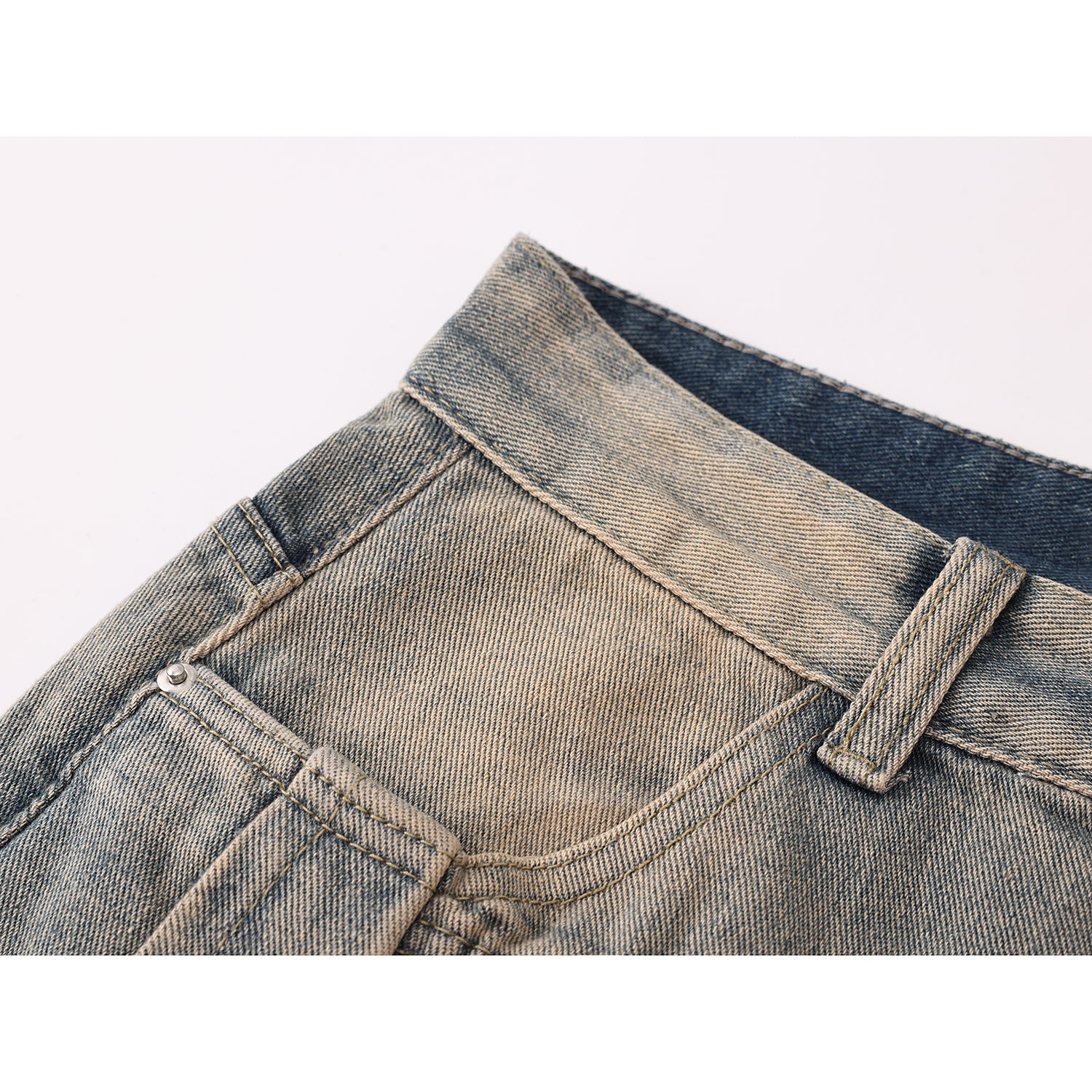 [LHSEN Series] ★Denim pants★ Jeans, trousers, bottoms, women's, retro, cute, easy to match