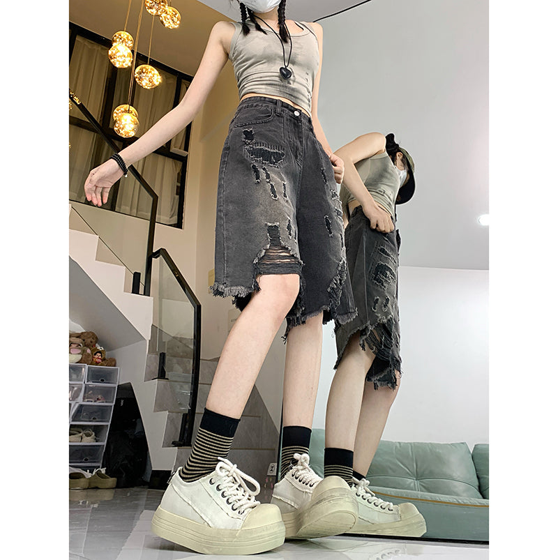 [PPG Series] ★Chinese-style pants★ 2 colors Bamboo Casual pants Trousers Bottoms Unisex Men's Large size Cool Thin Summer clothes Black Gray