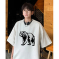 Load image into Gallery viewer, [PPG Series]★T-shirt★ 5color Tops Short Sleeve Unisex Men's Large Size Suede Cartoon Bear
