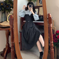 Load image into Gallery viewer, [YAMENGNI Series]★China style dress★ Women's long sleeve fake layered retro large size
