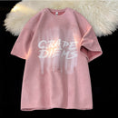 [NANSHI Series]★T-shirt★ 5color Tops Short Sleeve T-shirt Unisex Men's Large Size Suede Stylish