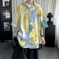 Load image into Gallery viewer, [UATONLINE Series] ★Shirt★ Tops, short sleeves, unisex, men's, openwork, floral pattern, summer clothing, loose fit
