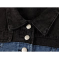 Load image into Gallery viewer, [LHSEN Series] ★Outer★ Jacket Switching Denim Easy to match with design Blue Blue
